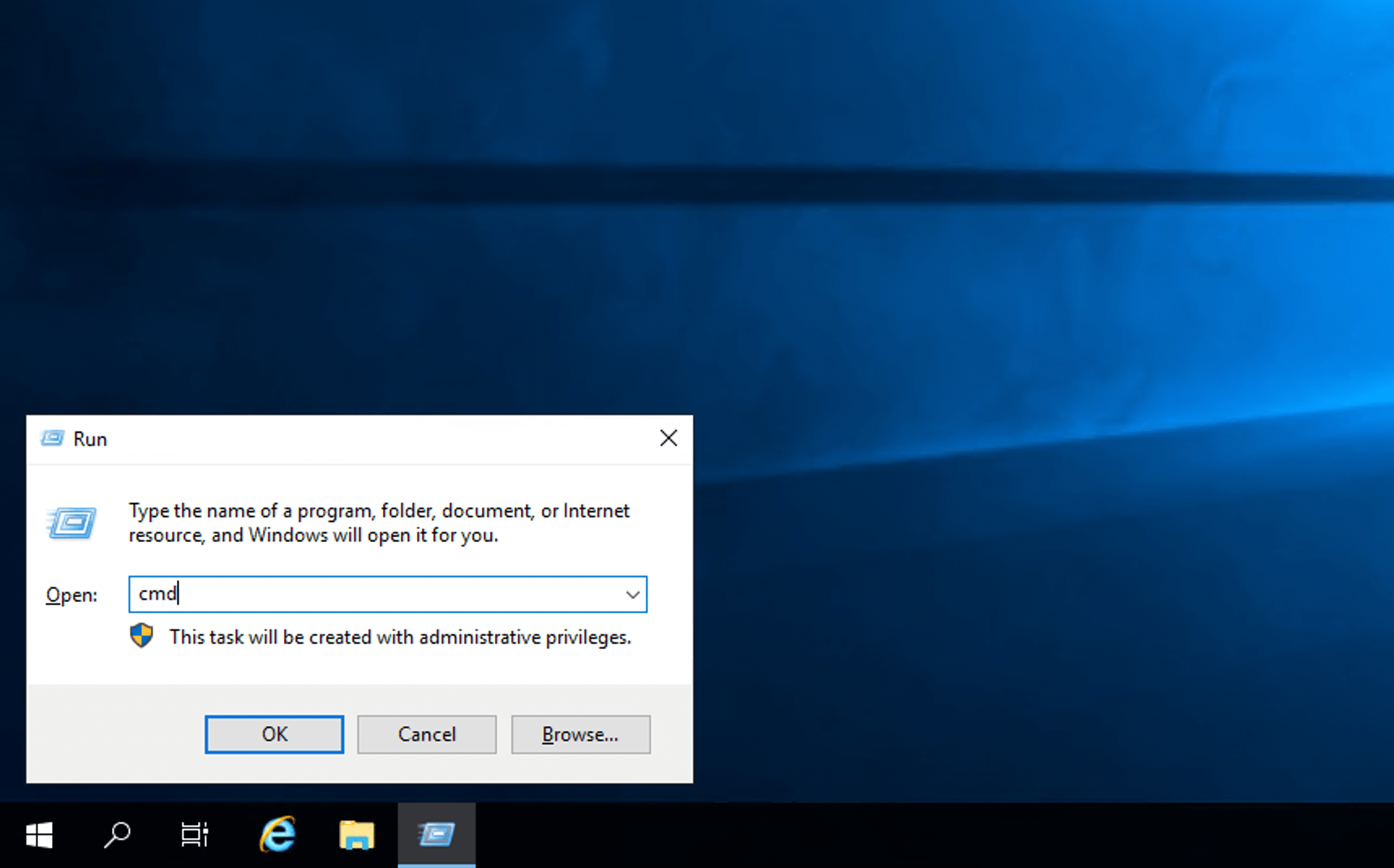 Windows run